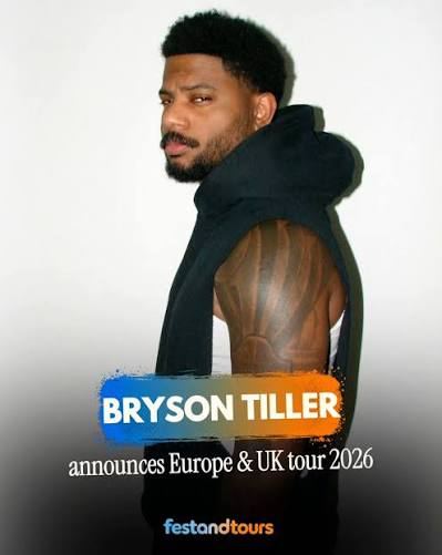Bryson Tiller concert tour poster 2026 & 2027